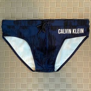 CK Intense Power Logo Printed Swim Briefs BNWT Medium Calvin Klein